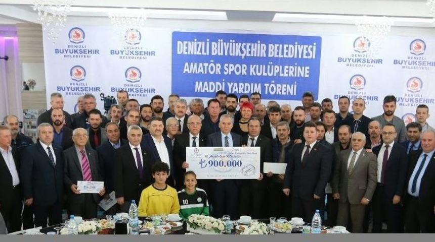 Denizli B&uuml;y&uuml;kşehir&rsquo;den 97 Amat&ouml;r Spor Kul&uuml;b&uuml;ne 900 Bin Tl Destek
