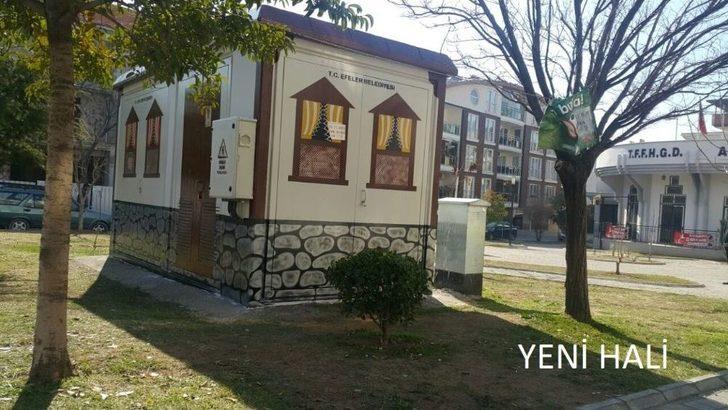 Demirci Mehmet Efe Parkı’ndaki Trafo Dekoratif Boyandı