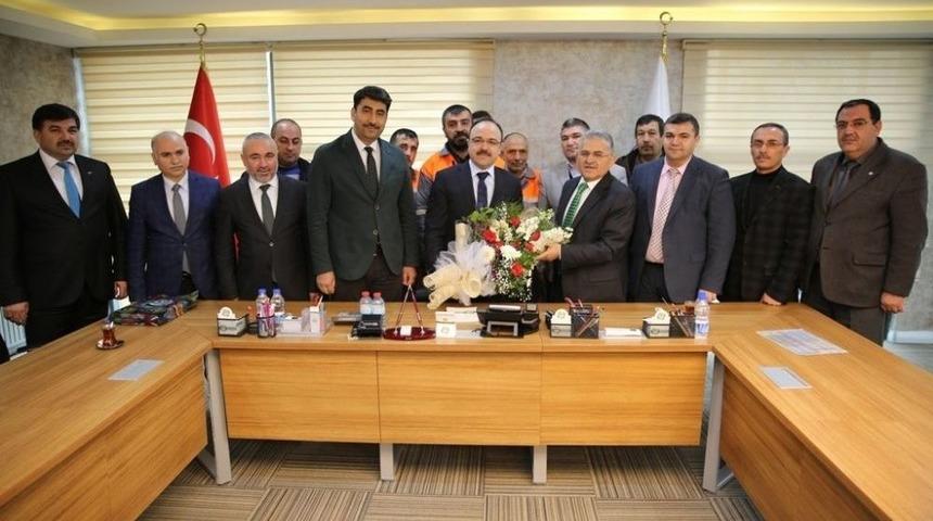 Hizmet-iş Sendikası Y&ouml;netim Kurulu Ve Taşeron Şirket Temsilcileri Melikgazi&rsquo;de