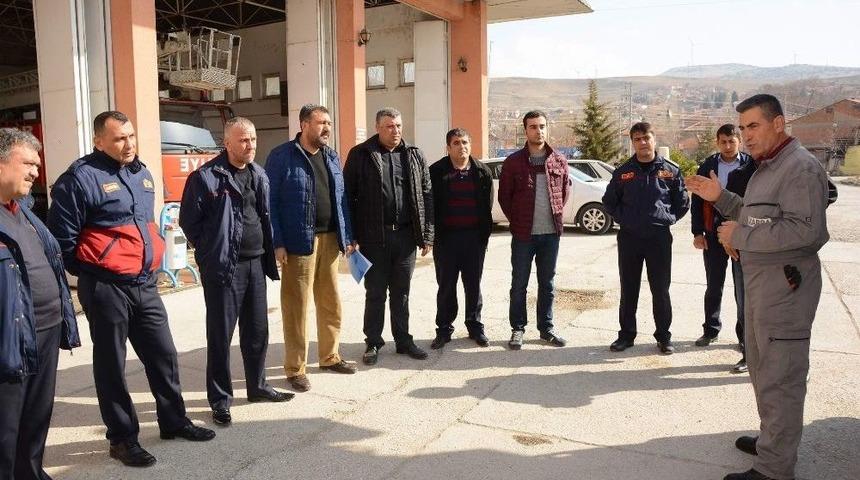 Dinar Belediyesi İtfaiye Personeline Eğitim Verildi