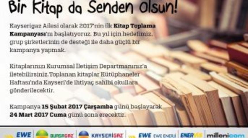 Kayserigaz Kayseri&rsquo;de İhtiya&ccedil; Sahibi Okula Hediye Etmek &Uuml;zere &ldquo;kitap Toplama Kampanyası&rdquo; Başlattı