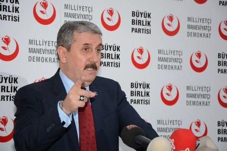 Bbp Genel Başkanı Mustafa Destici, “Yapılan Bozkurt Işaretini Yorumlamayı Doğru Bulmuyorum, Magazinciler Yorumlasın”