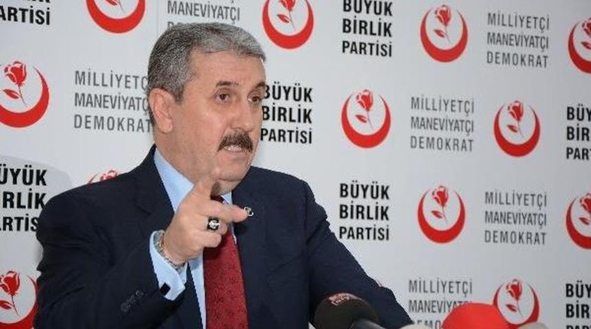 Bbp Genel Başkanı Mustafa Destici, &ldquo;Yapılan Bozkurt Işaretini Yorumlamayı Doğru Bulmuyorum, Magazinciler Yorumlasın&rdquo;