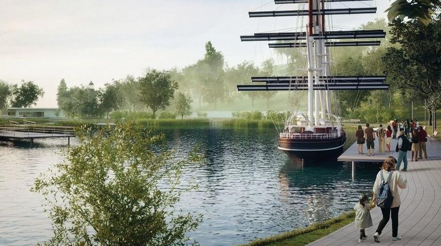 Deniz Olmayan Kente Gemi Geliyor