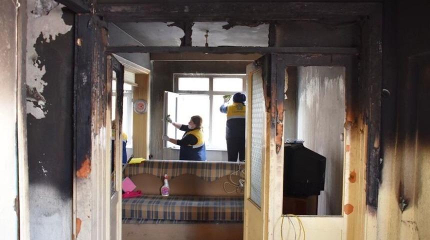 Süleymanpaşa Belediyesi’nden Evi Yanan Vatandaşa Destek