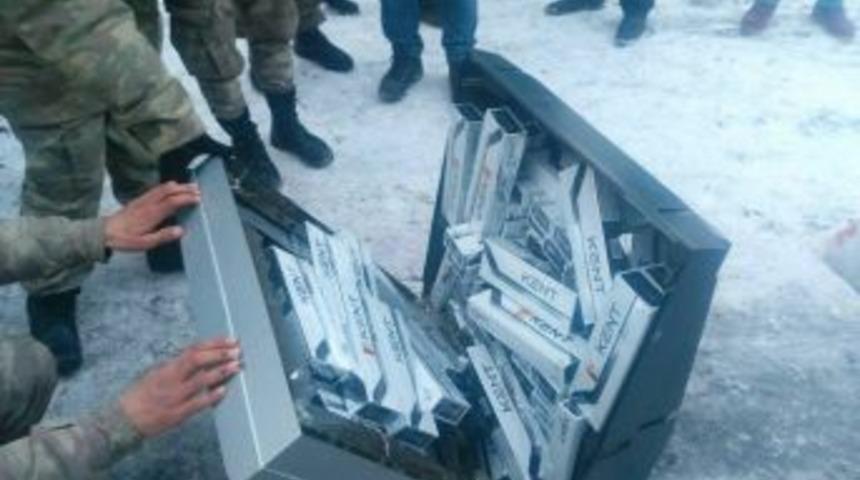 Televizyon İ&ccedil;inde Ka&ccedil;ak Sigara Ele Ge&ccedil;irildi