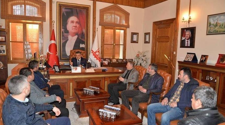 Minib&uuml;slere Gelen Zamdan Sonra Başkan Yağcı Ve Minib&uuml;s&ccedil;&uuml;ler Bir Araya Geldi