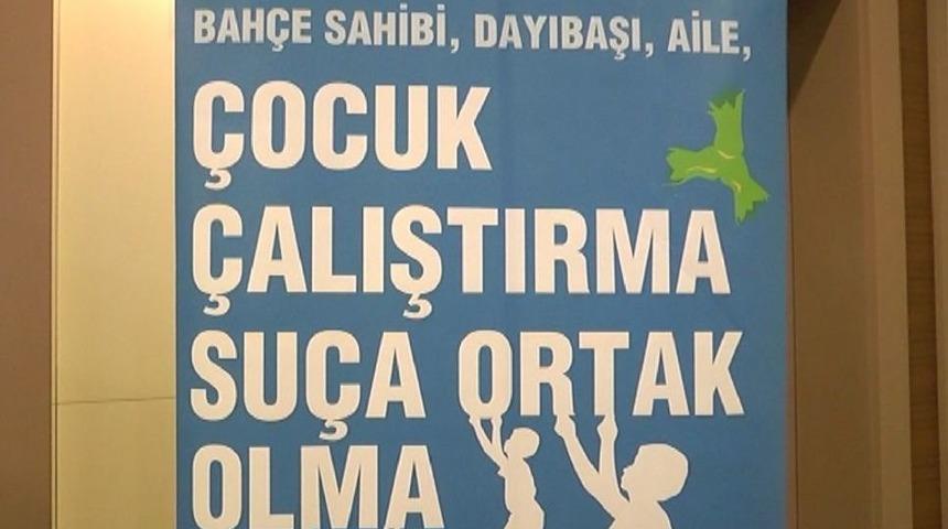 Mevsimlik İş&ccedil;i Olarak &Ccedil;alıştırılan &Ccedil;ocuklar İ&ccedil;in &Ccedil;alıştay Yapıldı