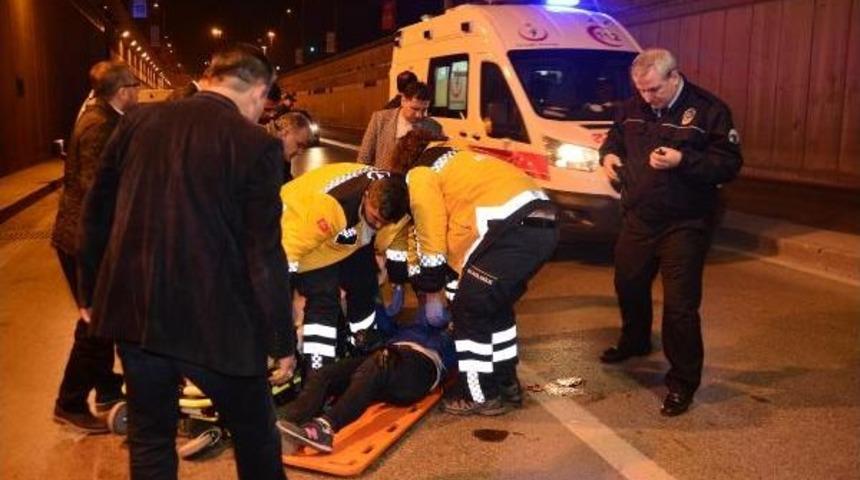 Alt Ge&ccedil;ide Atlayan Kadın, Ağır Yaralandı