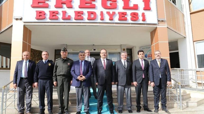 Vali Canbolat&rsquo;tan Ereğli Belediyesine Ziyaret