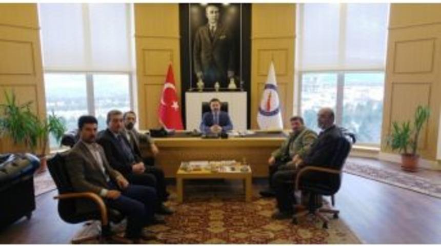 Muhtarlardan Rekt&ouml;r G&ouml;ren&rsquo;e Taziye Ziyareti