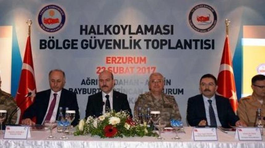Bakan Soylu, G&uuml;venlik Toplantısı I&ccedil;in Erzurum'da