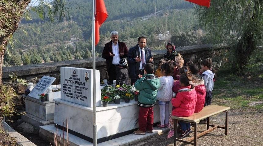 Ana Sınıfı &Ouml;ğrencilerinden Şehit Ailesine Ziyaret