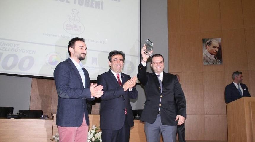 T&uuml;rkiye&rsquo;de İlk 100&rsquo;e Giren Kocaelili Firmalar &Ouml;d&uuml;llerine Kavuştu