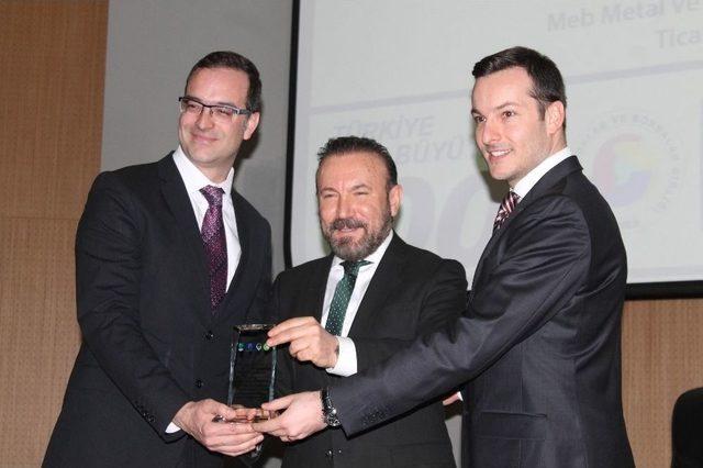 T&uuml;rkiye&rsquo;de İlk 100&rsquo;e Giren Kocaelili Firmalar &Ouml;d&uuml;llerine Kavuştu 2