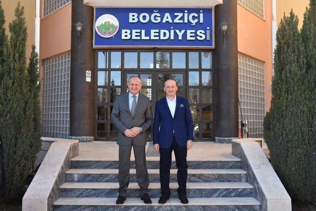 Başkan Keleş Boğaziçi Belediyesini Ziyaret Etti