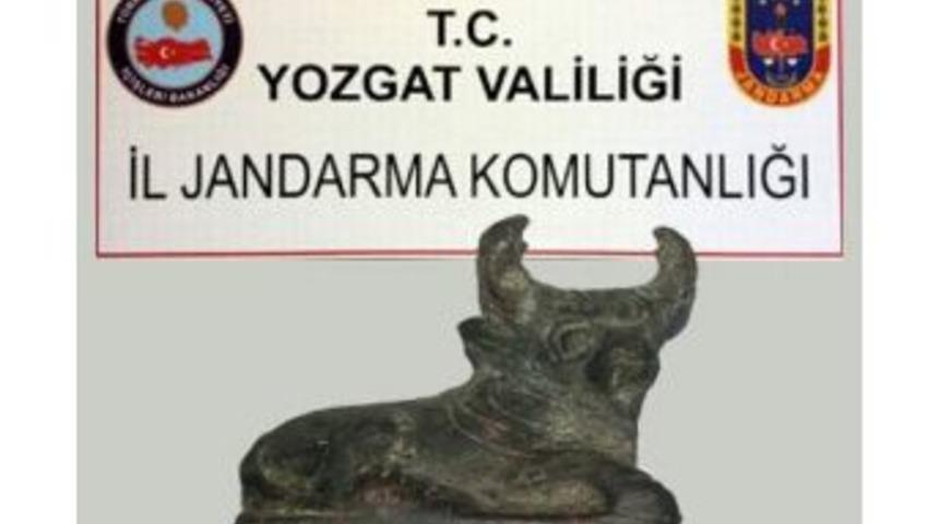 Yozgat&rsquo;ta Roma D&ouml;nemine Ait Boğa Heykeli Ele Ge&ccedil;irildi