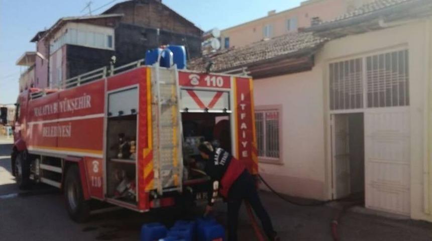 Malatya&rsquo;daki Yangında Maddi Hasar Meydana Geldi