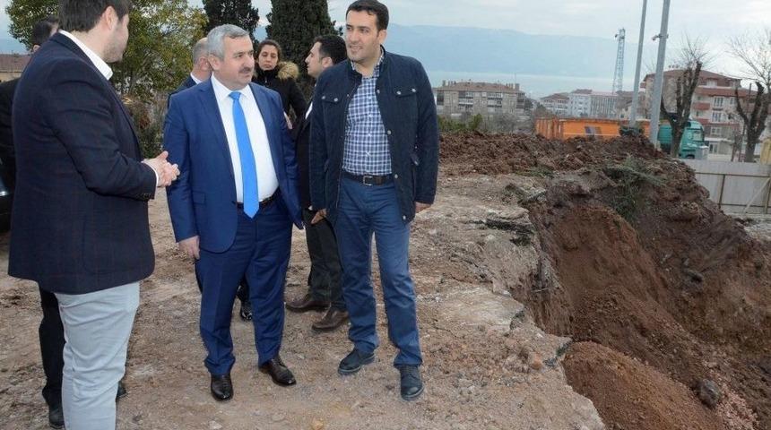 Başkan Baran &Uuml;niversite İnşaatını Ziyaret Etti