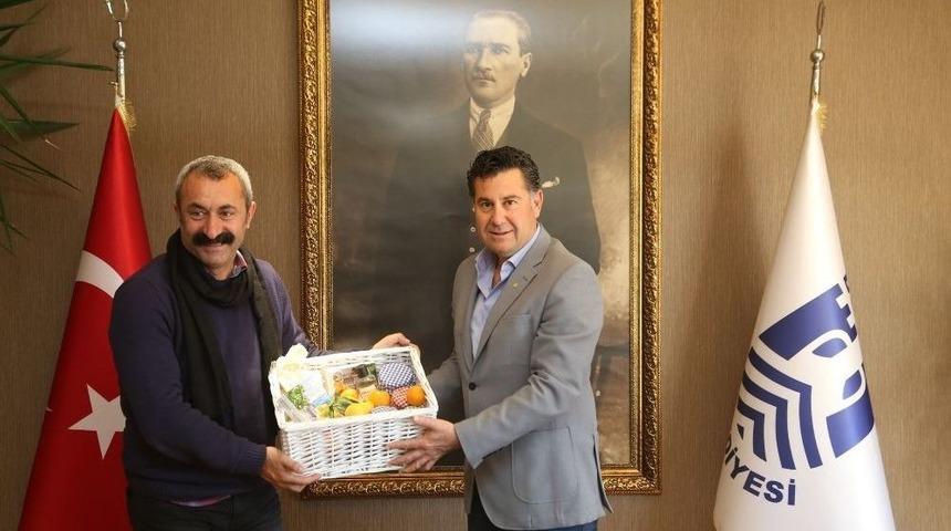 Ovacık Belediye Başkanı Ma&ccedil;oğlu&rsquo;ndan Başkan Kocadon&rsquo;a Ziyaret