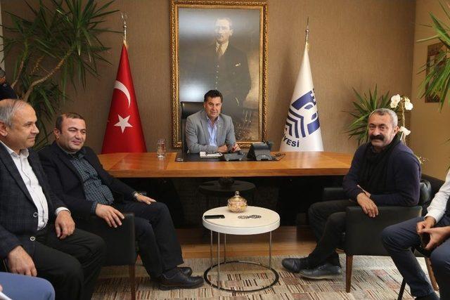 Ovacık Belediye Başkanı Maçoğlu’ndan Başkan Kocadon’a Ziyaret