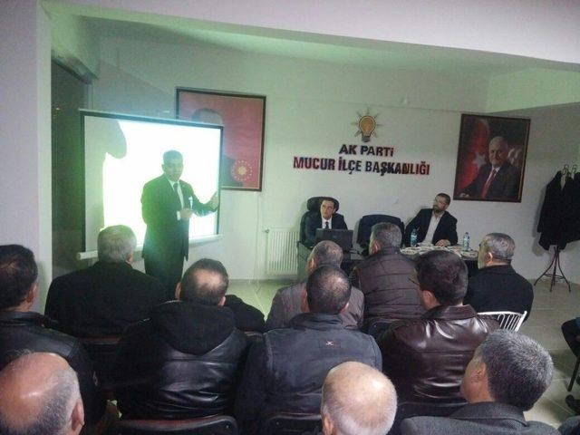 Ak Parti Cumhurbaşkanlığı Sistemi Eğitim Çalışmalarına İlçelerde Devam Ediyor