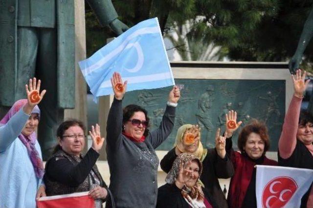 Mhp'li Kadınlardan Meral Akşener'e Kınalı Destek Mesajı
