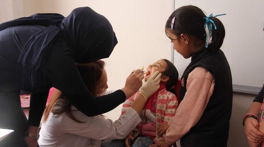 Engelli &Ouml;ğrencilere Ağız Ve Diş Sağlığı Taraması Yapıldı