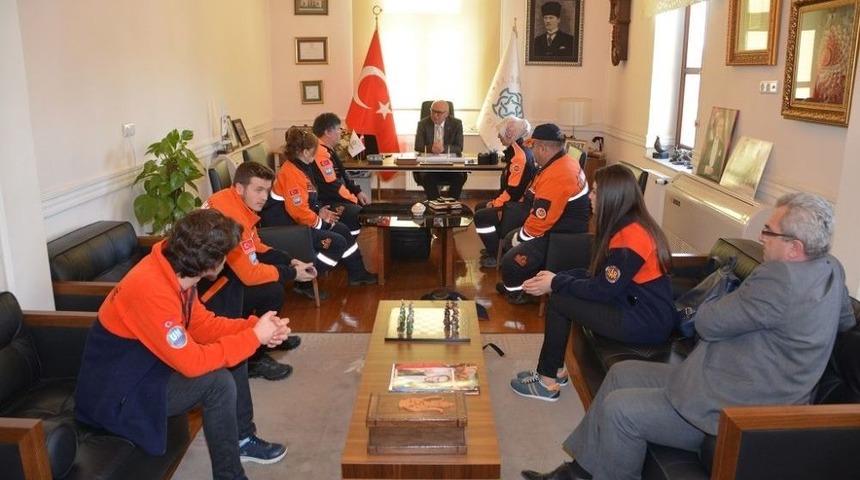 Mag Ame Ekibinden Başkan Eşkinat&rsquo;a Ziyaret