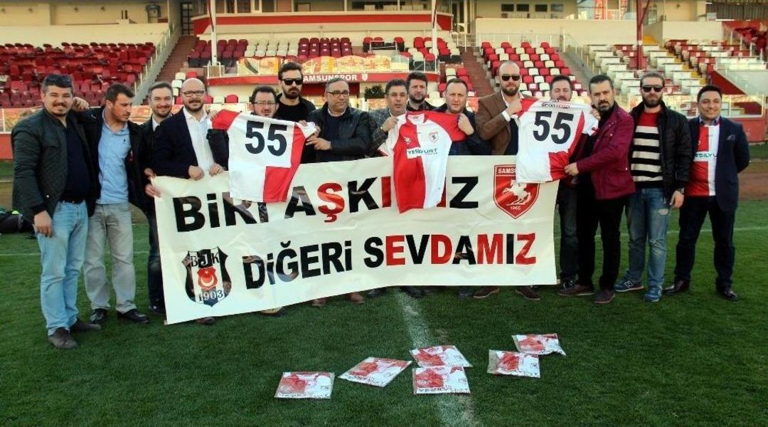 Beşiktaşlı Taraftarlardan Samsunspor&rsquo;a Forma Desteği