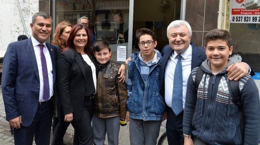 Başkan &Ccedil;er&ccedil;ioğlu, &Ccedil;ine Esnafı Ve Oda Başkanlarını Ziyaret Etti