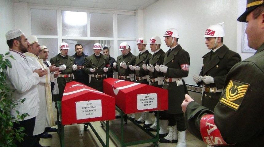 El Bab Şehitleri Memleketlerine T&ouml;renle Uğurlandı