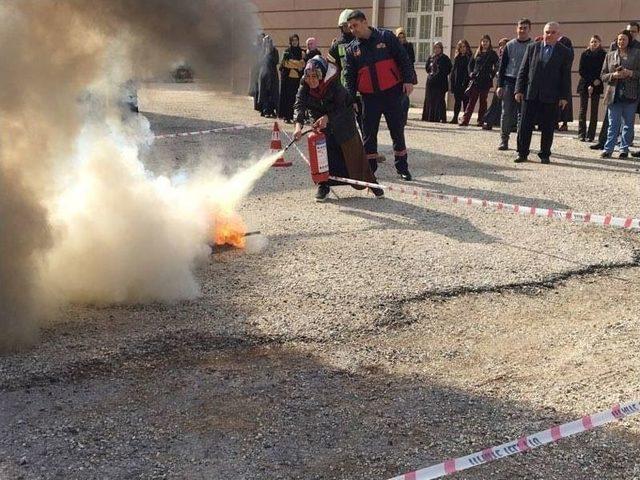 Halk Eğitim Merkezinde Tatbikat