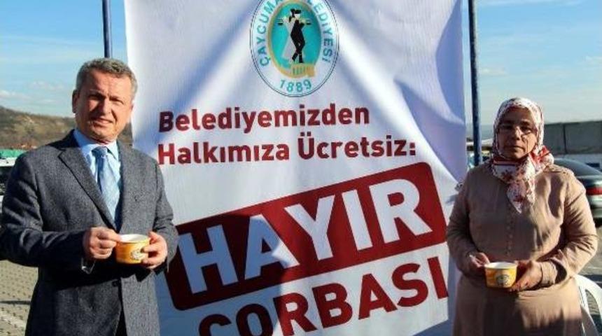 &Ccedil;aycuma Belediyesi'nden &Uuml;cretsiz 'hayır' &Ccedil;orbası