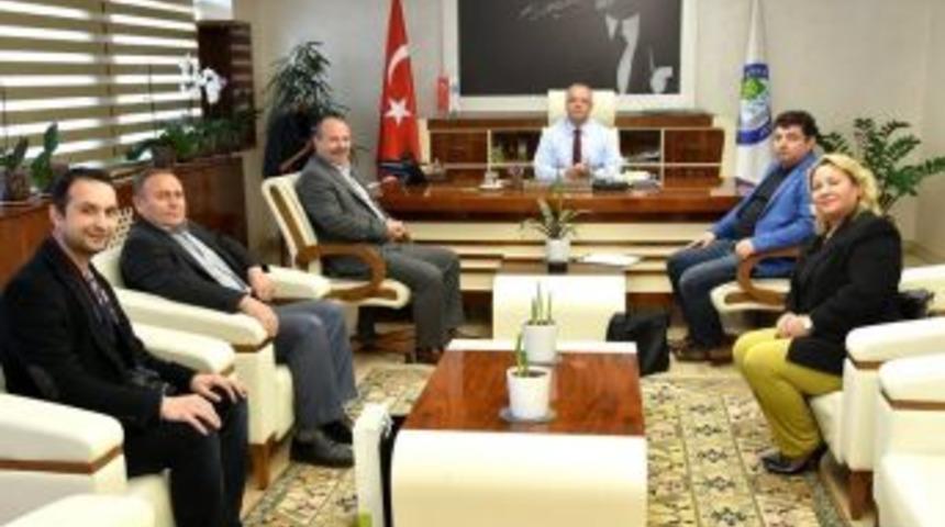 Başkan Kayda Birlik Başkanı Sağlam’ı Ağırladı