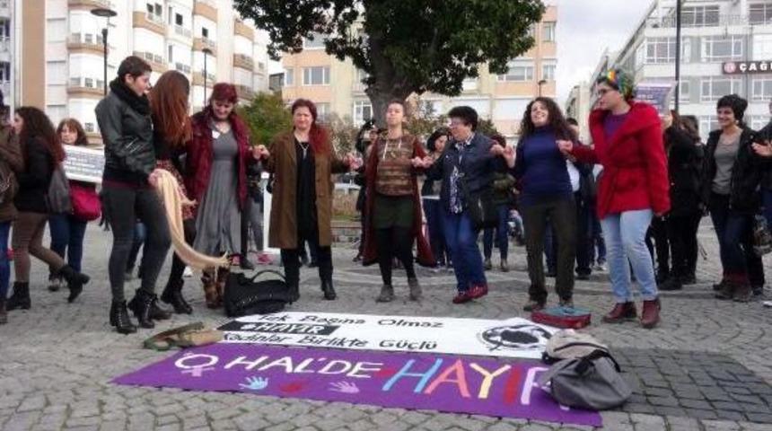 Kadın Dayanışması'ndan Halaylı 'hayır'