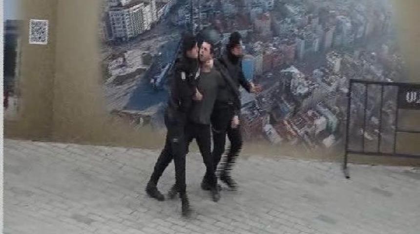 Polise Direnen Ş&uuml;pheli B&ouml;yle G&ouml;zaltına Alındı