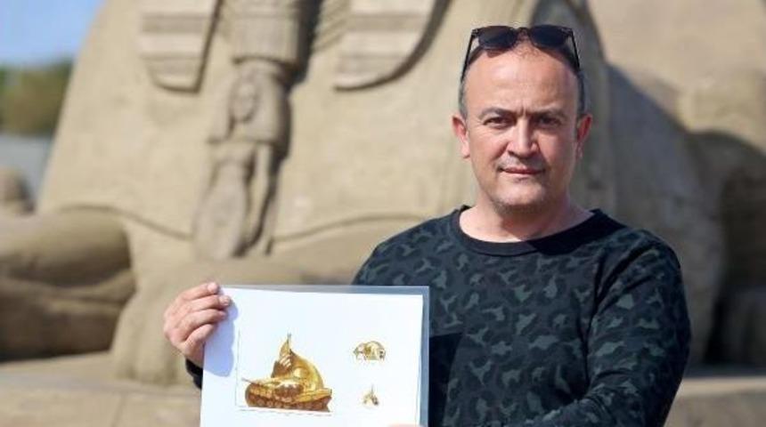 15 Temmuz Demokrasi Ve Şehitler G&uuml;n&uuml;, Kumdan Heykelle Anlatılacak