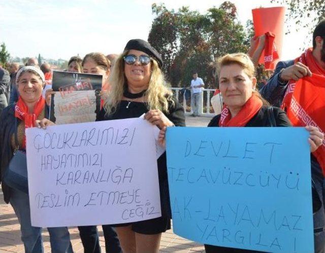 Antalya'da Gergin Protesto