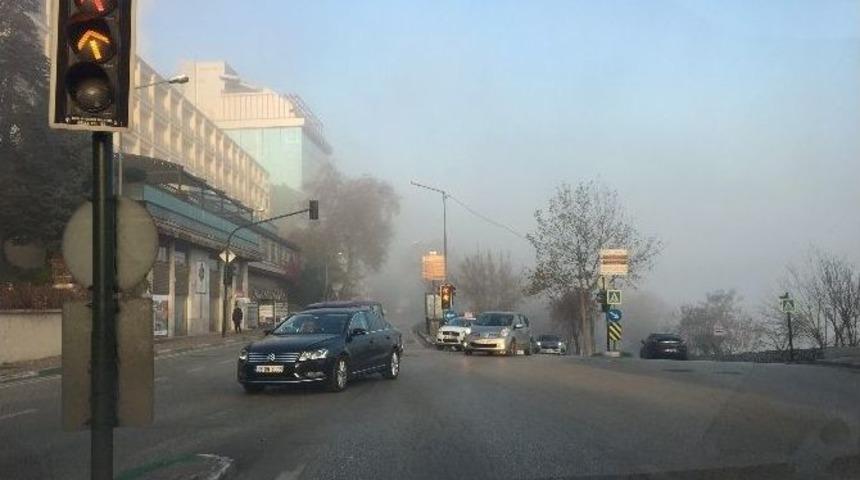 Bursa&rsquo;da Sisli Hava Trafiği Olumsuz Etkiliyor