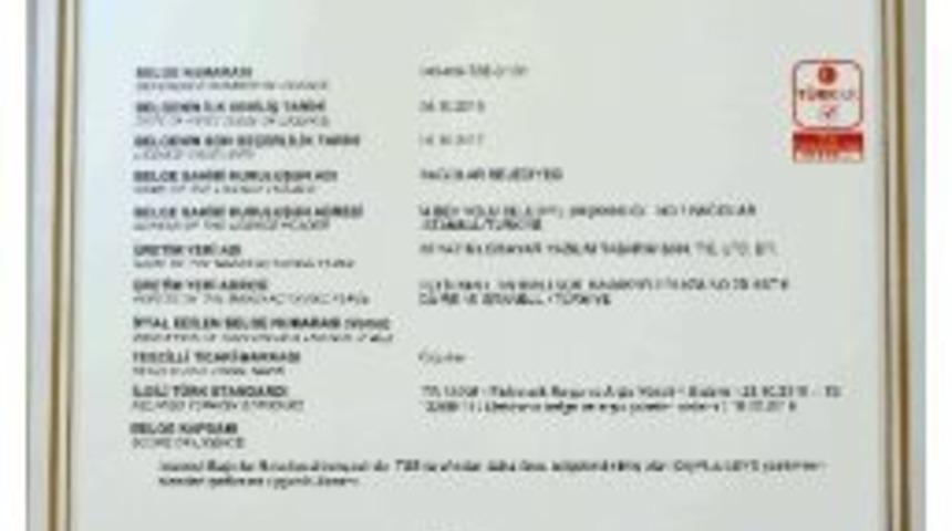 Tse &lsquo;den Ebys&rsquo;ye &ldquo;yeterlilik Belgesi&rdquo;