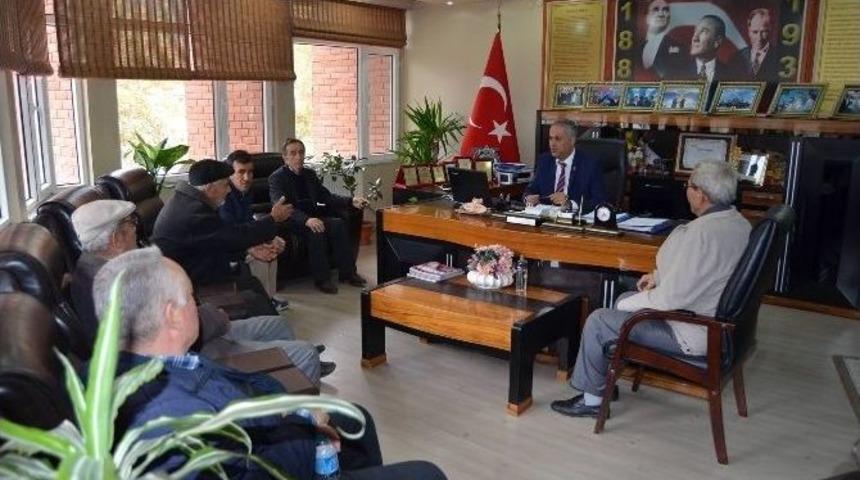 Başkan Yaman&rsquo;a G&uuml;n&uuml;&ouml;ren K&ouml;y&uuml;&rsquo;nden Ziyaret