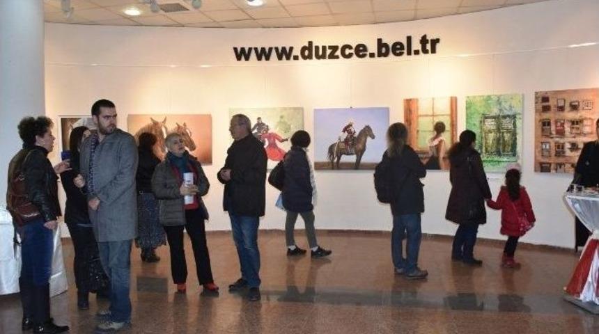 &Ccedil;erkes Ressamlar D&uuml;zce&rsquo;de Buluştu