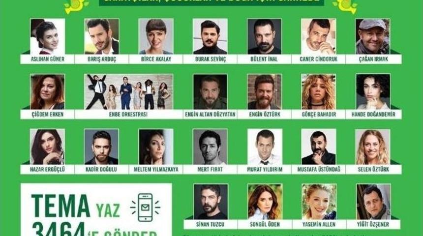 Sanat&ccedil;ılar, &Ccedil;ocuklar Ve Doğa İ&ccedil;in Sahnede