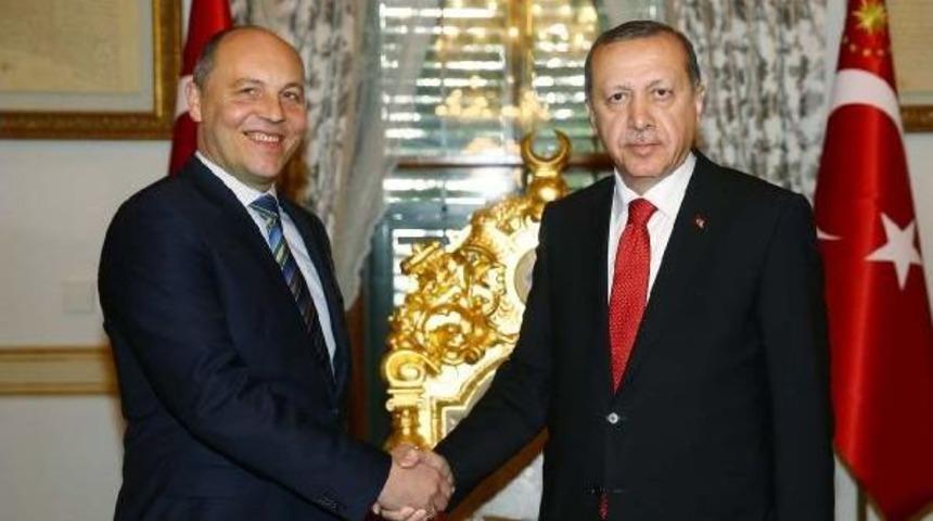 Erdoğan, Ukrayna Parlamento Başkanı Andrii Parubiy'i  Kabul Etti