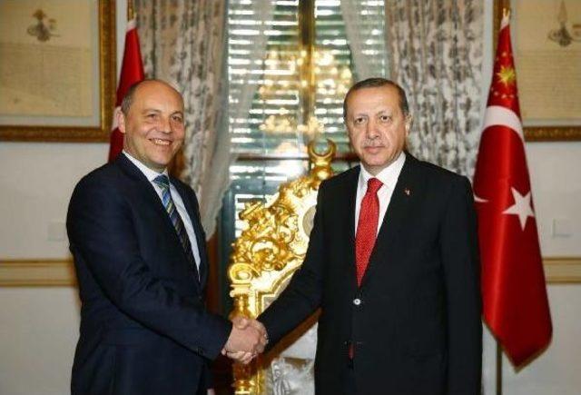 Erdoğan, Ukrayna Parlamento Başkanı Andrii Parubiy'i  Kabul Etti