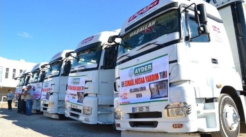 Suriye&rsquo;ye 12 Yardım Tır&rsquo;ı G&ouml;nderildi