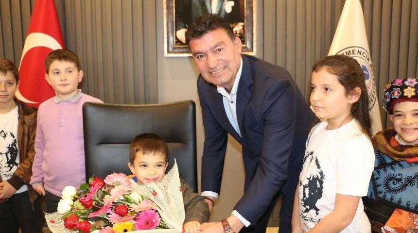 Germencikli Miniklerden Başkan Akın&rsquo;a Teşekk&uuml;r