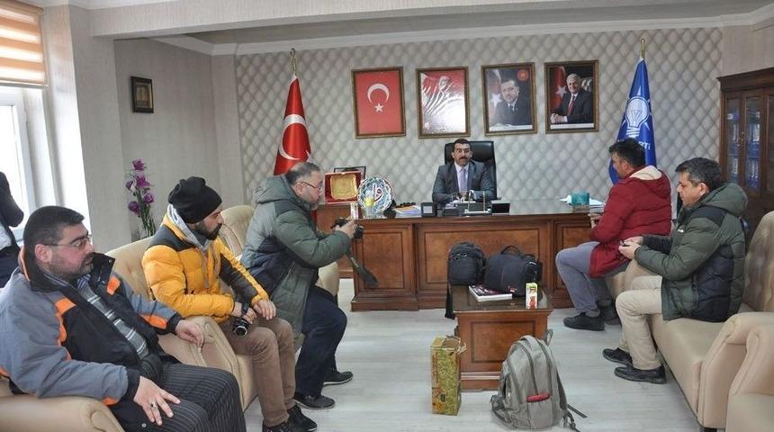 Başkan Adem &Ccedil;alkın, Referandum &Ouml;ncesi Basınla Buluştu