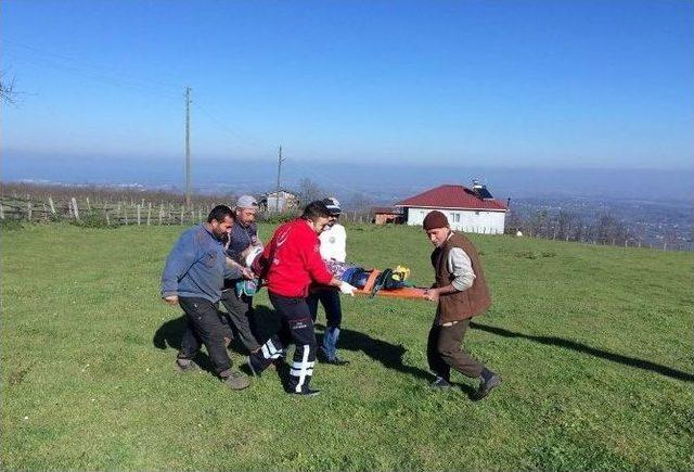 Yaşlı Kadının Yardımına Ambulans Helikopter Yetişti